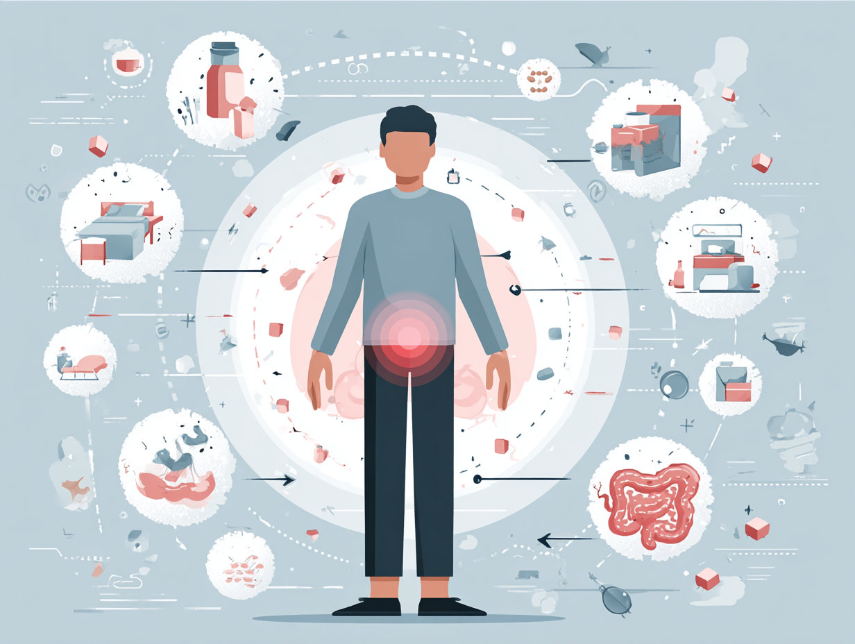 ilustraçao das causas mais comuns do aparecimento da candidíase genital masculina