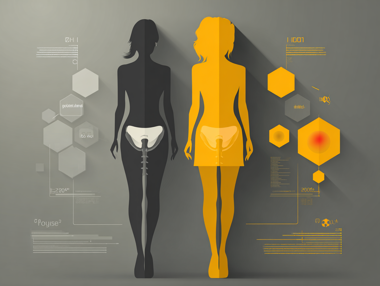 Ilustração comparativa mostrando sintomas distintos entre candidíase e clamídia na região íntima feminina.