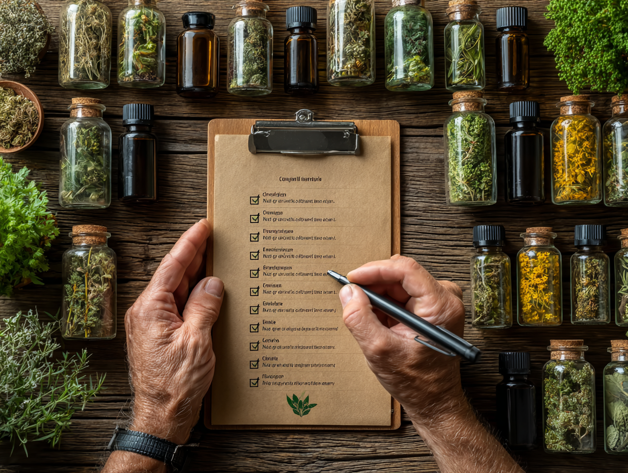 Imagem simbólica representando a análise de segurança da desparasitação com tinturas.