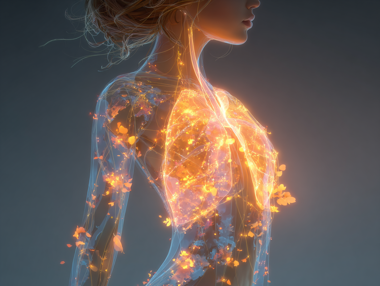 Representação simbólica do corpo afetado por vermes em áreas como intestino, pele e pulmões, imagem leve e educativa