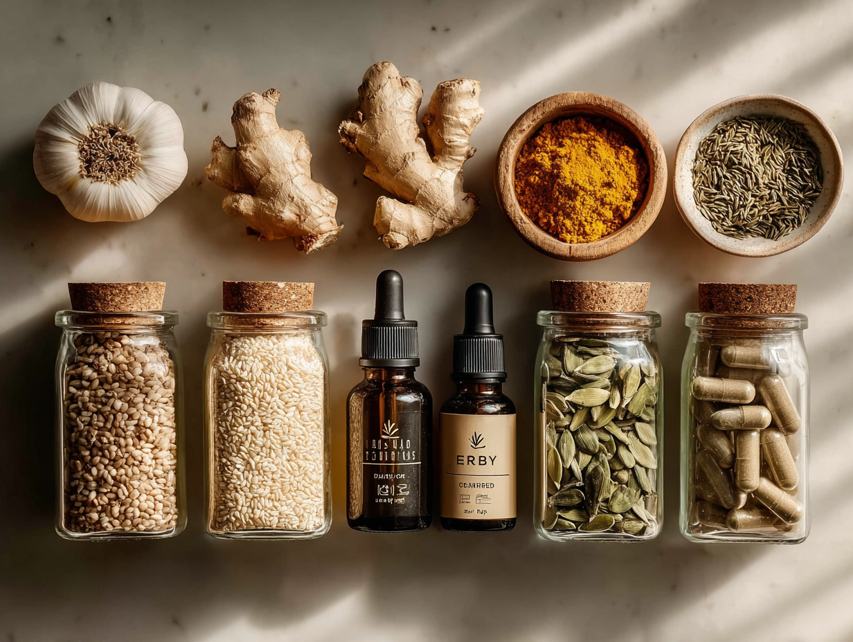 Alimentos e compostos naturais usados para ensinar como desparasitar o corpo com segurança