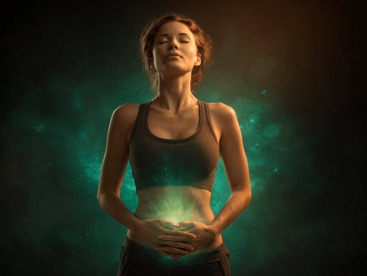 Pessoa saudável com energia vital após desparasitação natural